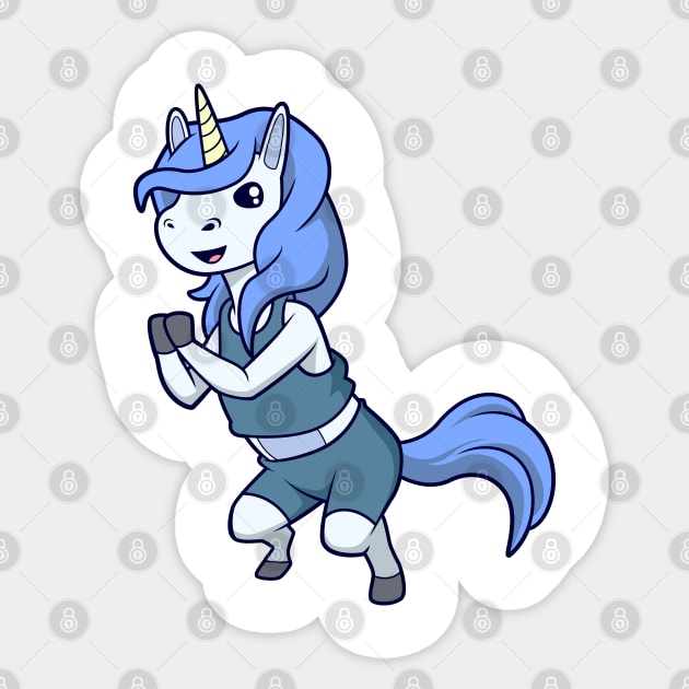 Tabata unicorn Sticker by Modern Medieval Design